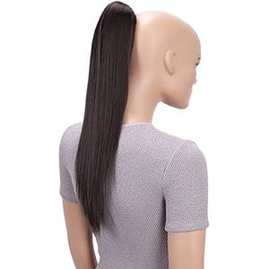 CAISHA 50cm Haarstukje Vlecht Paardenstaart Haarextensies Glad Bruin H69