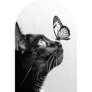 DEQORI Wandbehang, rond, zelfklevend, 120 x 180 cm, textielcanvas, verwijderbaar, decoratief en vormvast, voor woonkamer, kantoor, hal of kinderkamer