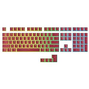 Ranked Pudding PBT Toetsen | 112 Double Shot Doorschijnend ANSI US & ISO Layout | OEM-profiel voor Mechanisch RGB-gamingtoetsenbord (Very Peri)