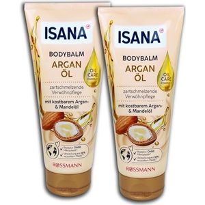 TopDeal ISANA Bodybalm Arganolie Bodylotion 2 x 200 ml per pak