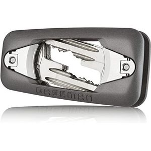 BASEMAN® Key Organizer – de innovatieve sleutelorganizer ordent sleutels met stijl en brengt rust in je tas, sleuteletui sleutelhouder, Aluminium - Space Grey, 3 - 8 Schlüssel, sleuteletui