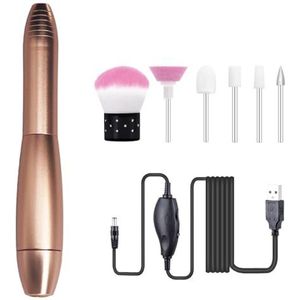 Professionele Nagellak Machine, USB Oplaadbare Elektrische Nail Boren Set, DIY Nail Art in 3 Kleuren