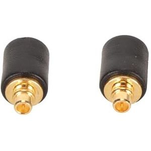 MMCX Kabeladapter voor IE300 IE600 IE900 AKG N30 N40 N5005 DIY Maken, Premium Materiaal, MMCX Vrouwelijke Hoofdtelefoonconverter voor Verliesloze Geluidskwaliteit (BLACK)