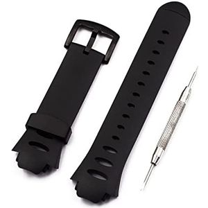 Bekijk accessoires compatibel met Suunto observeer riem X6hrm Riem observeer horlogeband Srstttt Rubberen band (Color : Black buckle, Size : 16mm)