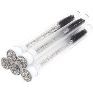 5 Stks Wimperborstel Met Buis Reizen Single Gebruik Wenkbrauw Wimpers Borstels Make-up Tool Schoonheid Levert Donker Zwart Nr. 1