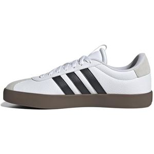adidas Heren VL Court 3.0 Sneaker, Wit/Zwart/Grijs, 10.5