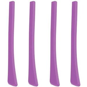 4Pieces Bril Bril Oorsokken Oor Tips Zachte Siliconen Gemakkelijk Installeren Paars 6.9 x 0.7cm
