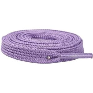 THEDAYBABY 5Pairs Platte Klassieke Dikker Schoenveter Dubbellaags Platte Schoenveters Voor Sneakers Running Sport Basketbal Schoen Veters Casual Strings, 10 Licht Paars, 180 cm