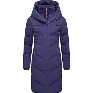 Ragwear Natalka Winterjas voor dames, warme gewatteerde jas, lang, met capuchon, XS-6XL, Lilac23, M