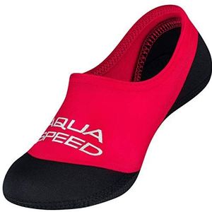 Aqua Speed Aquasocks Girls Kids | Diving Socks Kids Girls | Neoprene Socks non-slip | Water Socks elastic light | Beach Socks | Swimming | Bathing | Size 30-31 | 31 Red - Black