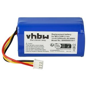 vhbw 1x accu compatibel met Blaupunkt Bluebot Xboost BPK-VCBB1XB Home Cleaner (3200mAh, 14,4V, Li-Ion)