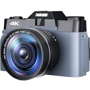 Digitale Camera, 48MP digitale camera for fotografie 3""Flip Rotate Screen 4K Selfile Camcorder 16x digitale zoom Streaming videocamera's(32G TF Card,With Lens-01)