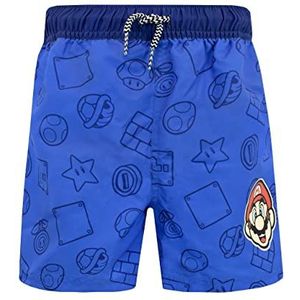 SUPER MARIO BROS Jongens Gamen Zwembroek Blauw 134
