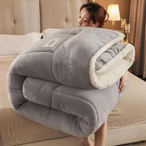 HHDOMLTH - Dekbed - Grijs - 220 x 240 cm - Dubbelzijdige Kasjmier Quilt