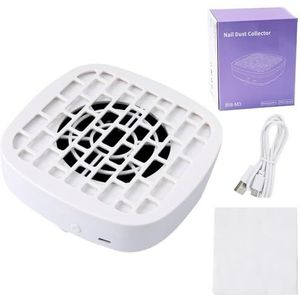 Nagelstofafzuiger, Nail Dust Collector Extractor Fan For Manicure Machine Powerful Nail Vacuum Cleaner With Remove Paper Filter Nail Equipment(A)