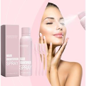 1 Set Hair Identifier Spray voor Gezicht Scheren, Hydraterende en Huidverzorging Dermaplaner Spray, Huid Lichaam Gezicht Haar Identifier Spray, Huid Dermaplaning Spray voor Gezicht