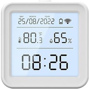 Tuya - WIFI Temperatuur-vochtigheidssensor - Smart Home - Nauwkeurige Monitor