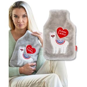 soxo - Warmwaterkruik - Zacht - 1,8 Liter - Tegen Krampen - Lama