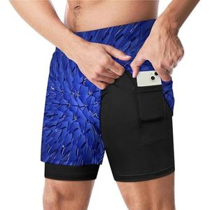 Blue Dragon Skin Grappige Zwembroek met Compressie Liner & Pocket Voor Mannen Board Zwemmen Sport Shorts