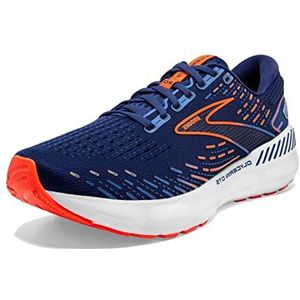 Brooks Glycerine Gts 20 heren Hardloopschoen, Blauwe Depths Palace Blauw Oranje, 42.5 EU