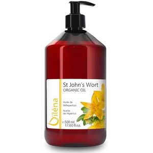 Geconcentreerde sint-janskruidolie: gezichts- en lichaamsverzorging, ontspannende en verzachtende massageolie, natuurlijke vochtinbrengende crème en hersteller van de huid - 500 ml