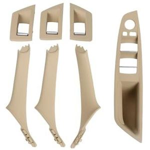 Deurklink Auto Interieur Voor BMW 5 Serie F10 F18 523 525 528 LHD RHD Auto Interieur Deurgreep Trekker 7-delige Set Auto Binnen Deurgrepen(RHD Beige)