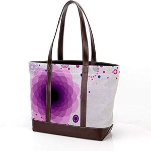 Laptop Tote tas met gele bloem madeliefje print, draagtas schoudertas casual canvas zakelijke werk draagtas aktetas voor computer school kantoor