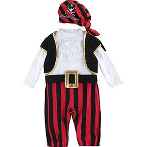 MOMBEBE COSLAND Baby Pirate Romper Jongen Carnaval Outfit Kleding Sets Wit 3-6 Maanden