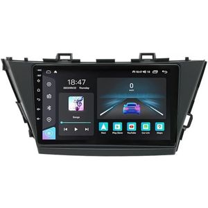 Android 14 autoradio voor Toyota Prius Plus V Alpha 2012-2017 Carplay Wireless Android Auto,Dubbel Din autoradio 9 Inch met Navigatie Bluetooth WiFi GPS HiFi RDS/FM+AHD(B,H7 8G+128G)