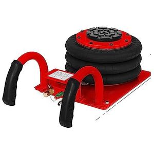 2/3 Ton Car Jack Double/Triple Bag Air Jack Pneumatische Jack Fast Lifting Hoogte 30 / 40CM Van SUV Auto Lift Repair Tool Elektrisch, tuin- en handgereedschap(3 Ton Red)