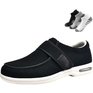 2025 Diabetische Schoenen,Heren Lichtgewicht Waterdichte Buitensneakers(Noir,49EU)