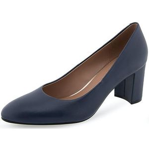 Aerosoles Betsy pumps voor dames, marineblauw leer, 36,5 EU, breed, Marineblauw leer, 36.5 EU Breed