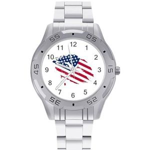 Amerikaanse Lip Mannen Zakelijke Horloges Legering Analoge Quartz Horloge Mode Horloges