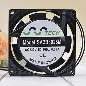 Original SA2B8025M 50/60Hz 220V 8CM 0.07A 8025 Copper Wire Axial Fan