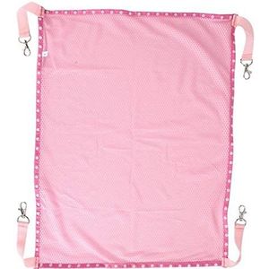 Gekke Verkoop kat mesh hangmat, multifunctionele gebroken resistente ademende mesh kat ademende hangmat hoge sterkte vis tank puppy voor katten honden opknoping bed (roze, L)