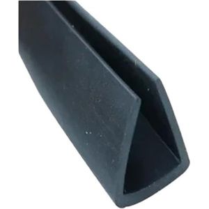 Rubberen glasafdichtingsstrip, zwarte rubberen U-vormige afdichtingsstrip for mechanische randafwerking in de auto, metalen hoekbeschermingsschild 1 stuk (20 mm x 30 mm x 1 meter)(15MMX17MMX1METER)