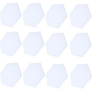 Geluidsabsorberend paneel, akoestisch isolatieschuim Eenvoudige installatie Veilige polyestervezel voor thuis(wit)