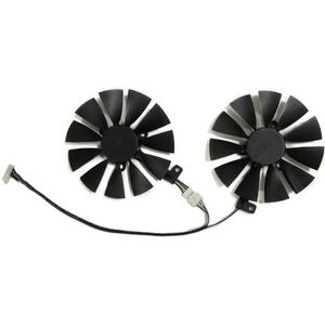 2 stuks T129215SH, GPU-kaartventilator, grafische kaartkoeler voor ASUS voor RTX 2080ti Dual OC-koeling
