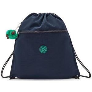 Kipling Supertaboo Medium backpack (with drawstring), Blue Green Bl