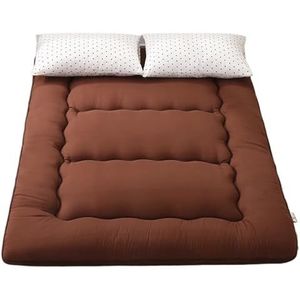 Ayztantine Tatami Futon Matras Verdikte Tatami Matras Luie Slaapkamer Vloer Artefact Opvouwbare Matras Huishoudelijke Bed Matras Vloer Slaapmat (Bruin, 200 x 220 cm)