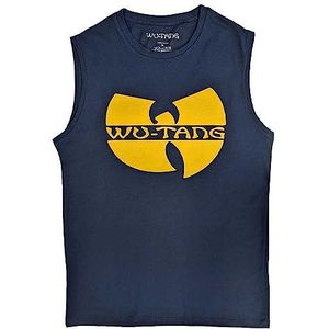 Wu-Tang Clan Tank Top Muscle T Shirt Logo nieuw Officieel Unisex Demin Blauw XL
