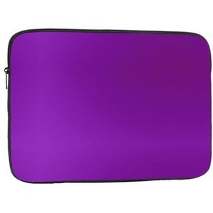 Effen kleur donker paars Laptop Case, Laptop Sleeve, 10 inch Laptop Tas Shockproof Beschermende Notebook Case, Aktetas Dragen Laptop Cover