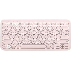 QPSJXN Draadloos Bluetooth-toetsenbord voor tablets en iPads, compatibel met desktop, K380 (roze 9164)