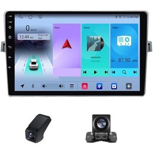 Draadloze Carplay Android 14 Autoradio 2Din 9inch autoradio geldt voor Toyota Verso R20 2009-2018 met Android Auto GPS-navigatie 9 inch met Bluetooth FM-radio/Achteruitrijcamera(X1)