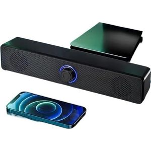 Computerluidsprekers PC Sound Box USB-aangedreven soundbar Bedrade en draadloze Bluetooth-luidspreker Geschikt for pc-gaming Surround-audiosysteem(Wired Version)