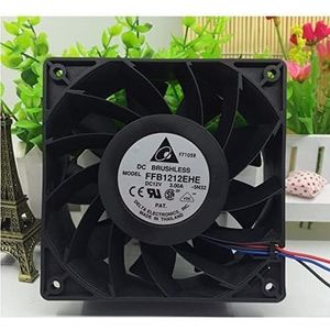 For High-Performance Fan with Speed Monitoring and Double Ball Bearings FFB1212EHE DC12V 3.0A 120mm LMNCBVYA