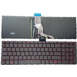 VOOR HP 250 G6 255 15-BS 15T-BS 15-BW 15Z-BW Toetsenbord US Achtergrondverlichting(Red US backlit)