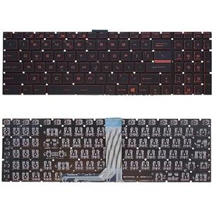 Amerikaans laptoptoetsenbord voor MSI voor MS 1795/179B/17A1/17B1/17C1/17C5/17E7/17F2/17F4/17FK(US Red No Backlit)