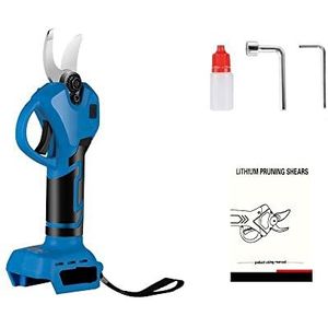 Draadloze schaar, 1280 W, 30 mm, oplaadbaar, gereedschap for het snoeien van de takken van fruitbomen, Bonsai, 18 V batterij(Without Battery)