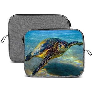 Sea Turtle Laptop Sleeve Case Beschermende Notebook Draagtas Reizen Aktetas 13 inch